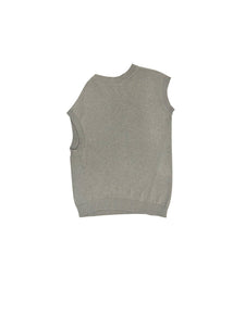 HED MAYNER - Gilet V Neck - SS25 - Medium grey